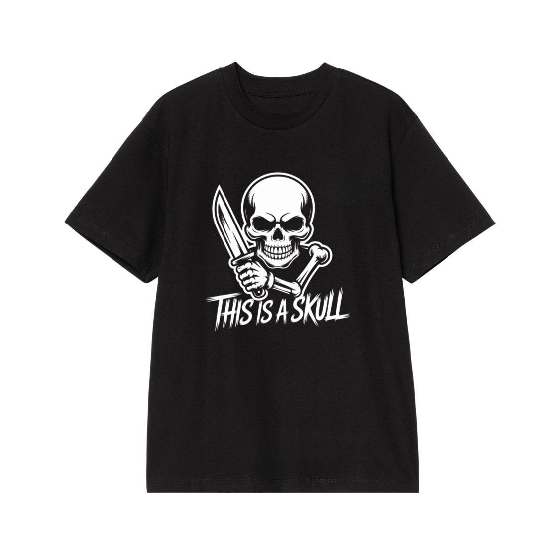 This Is a Skull Knife Skeleton Graphic T-Shirt
