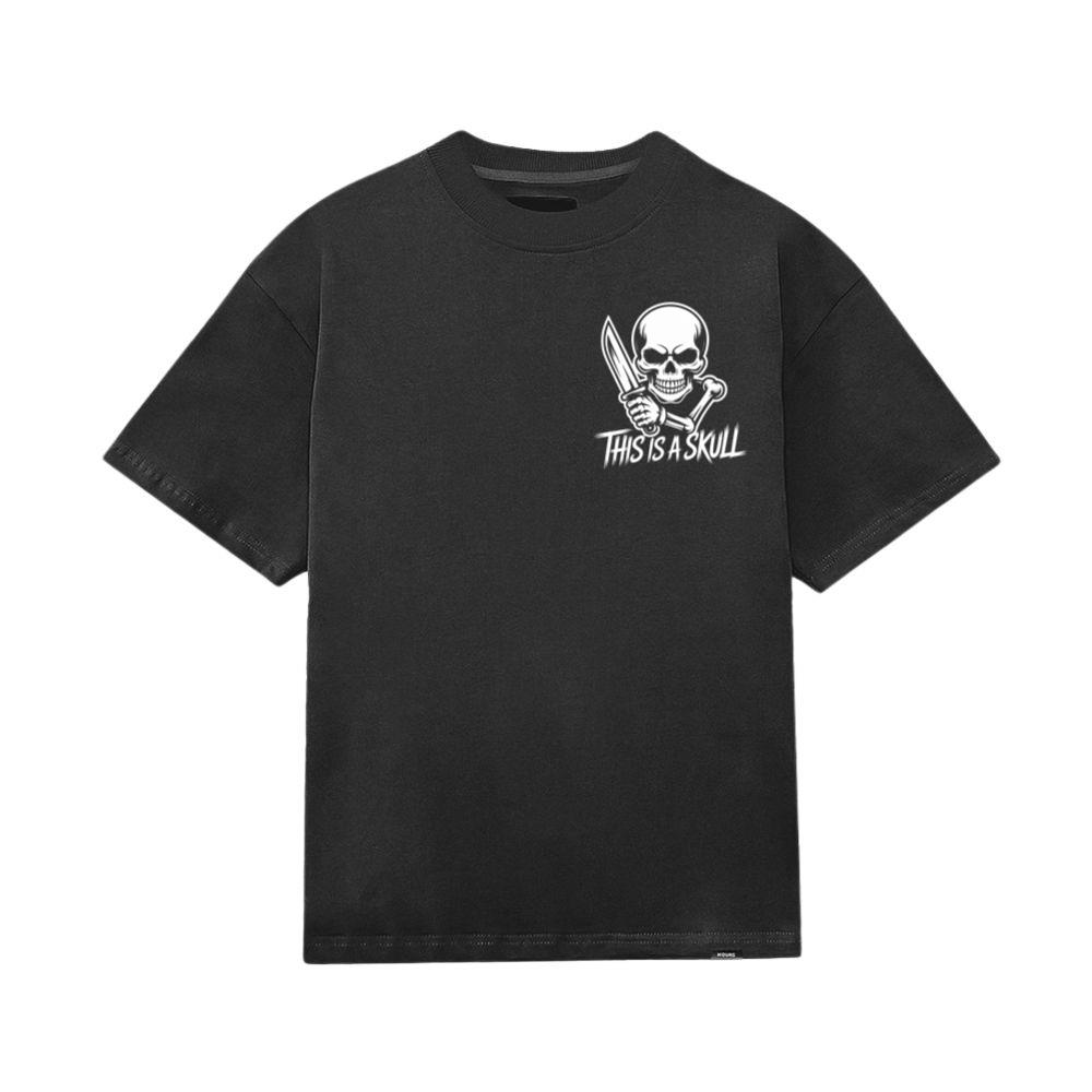 This Is a Skull Knife Skeleton Graphic T-Shirt