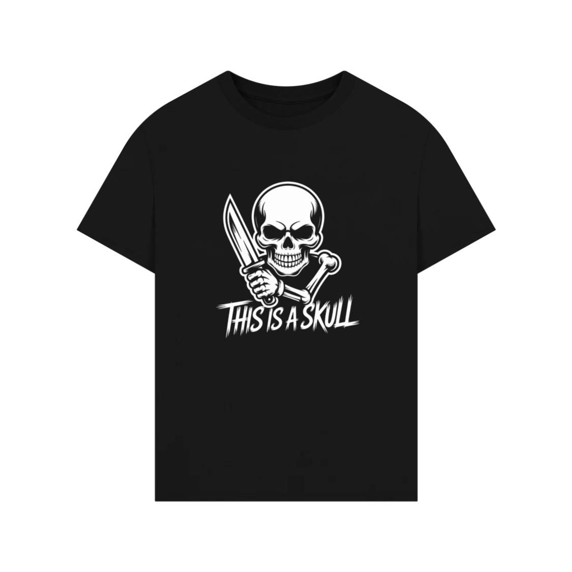 This Is a Skull Knife Skeleton Graphic T-Shirt