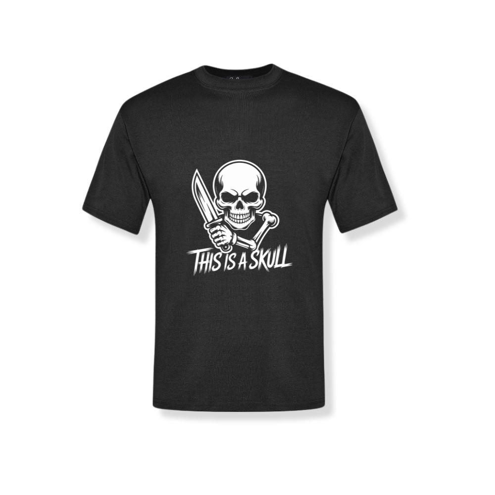 This Is a Skull Knife Skeleton Graphic T-Shirt
