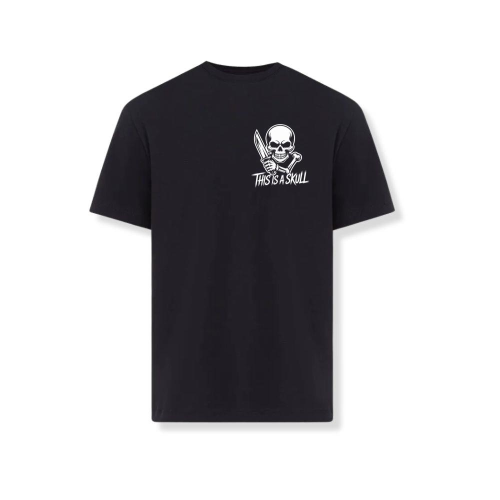 This Is a Skull Knife Skeleton Graphic T-Shirt