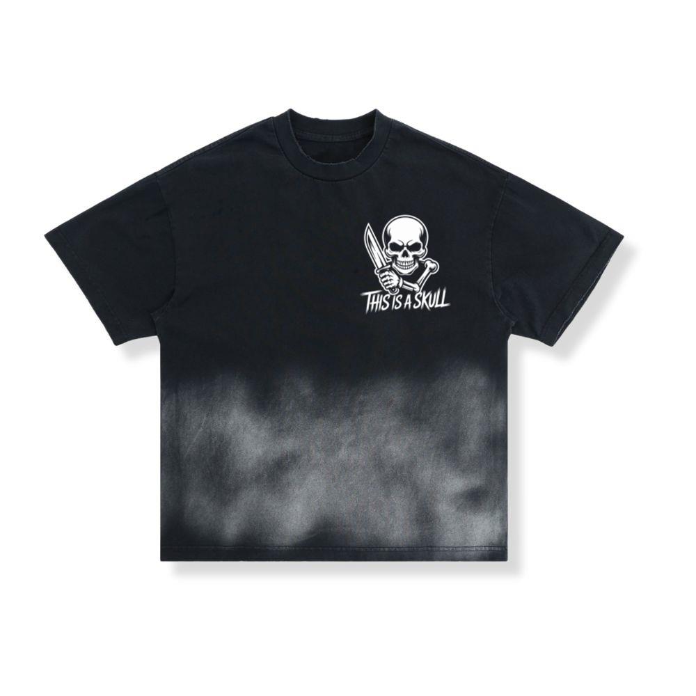 This Is a Skull Knife Skeleton Graphic T-Shirt