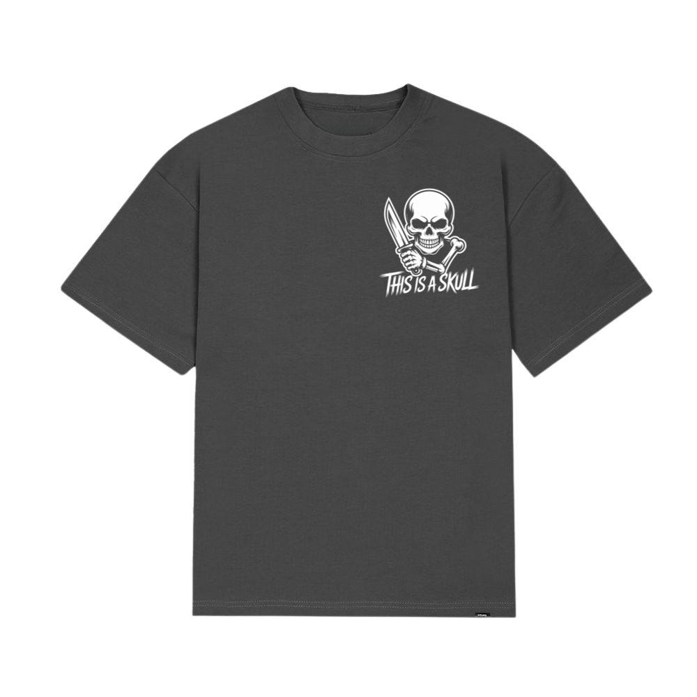 This Is a Skull Knife Skeleton Graphic T-Shirt - Image 3