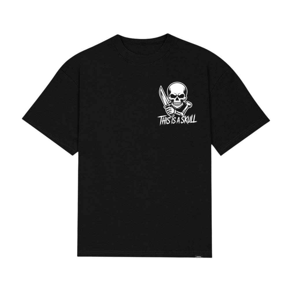 This Is a Skull Knife Skeleton Graphic T-Shirt