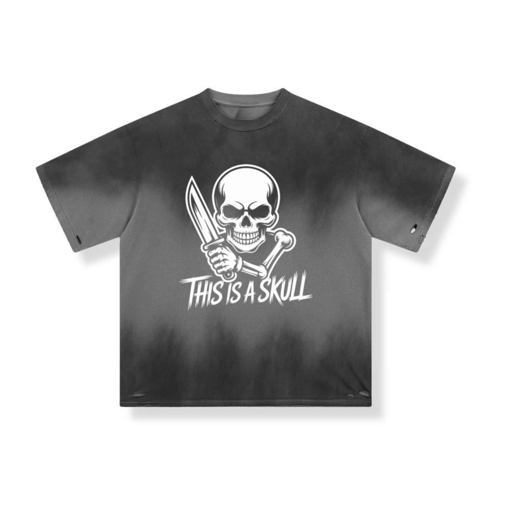 This Is a Skull Knife Skeleton Graphic T-Shirt