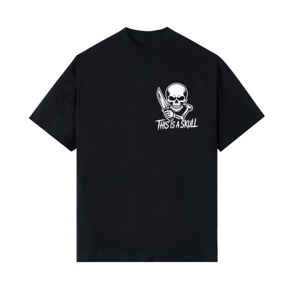 This Is a Skull Knife Skeleton Graphic T-Shirts