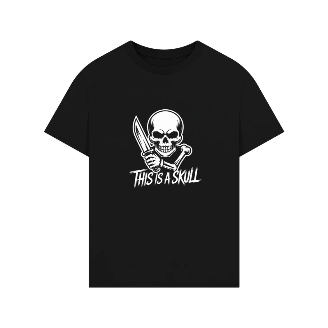 This Is a Skull Knife Skeleton Graphic T-Shirts