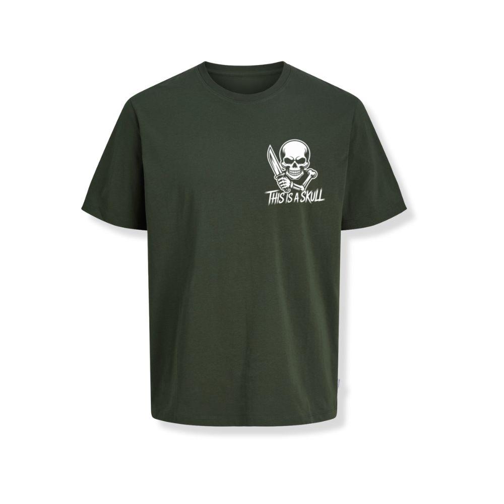 This Is a Skull Knife Skeleton Graphic T-Shirts