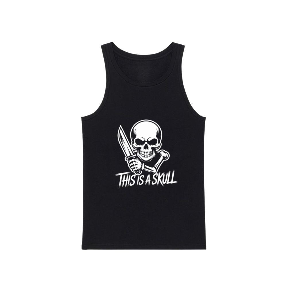 This Is a Skull Knife Skeleton Graphic Tank Top