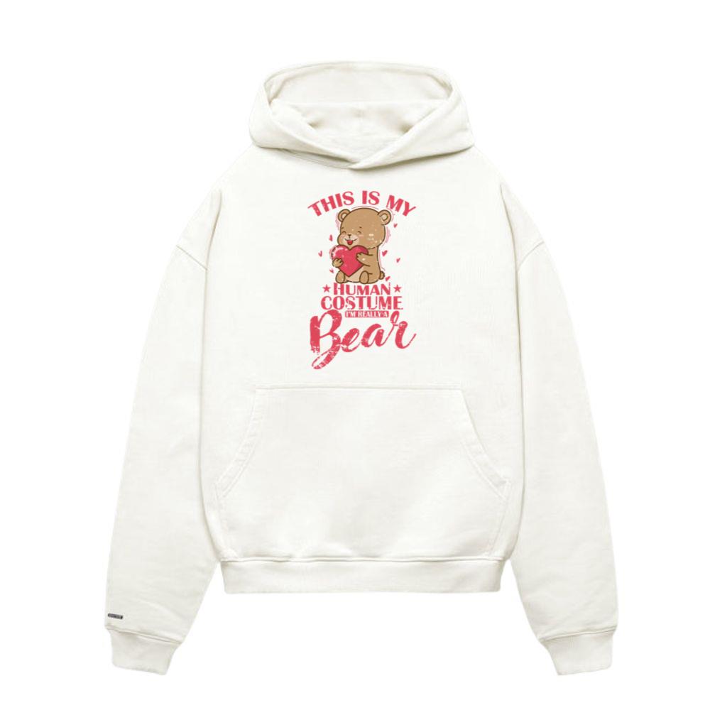 This is my Human Costume I'm really a Bear Animal Hoodies