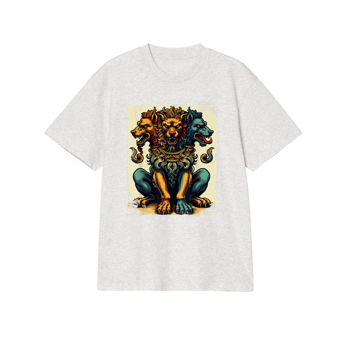 Three Faced Dog Hound of Hades Cerberus Hellhound Men Women T-Shirt