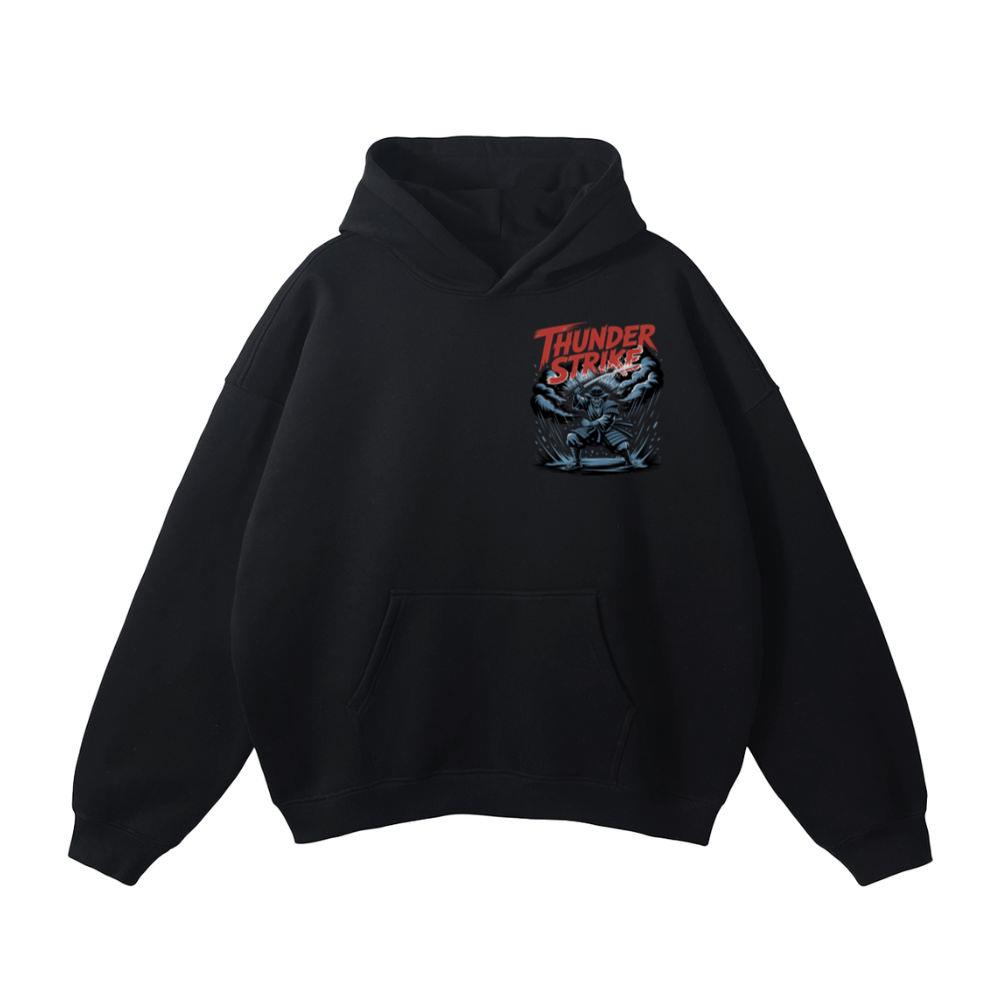 Thunder Strike Retro Fighter Design Hoodie