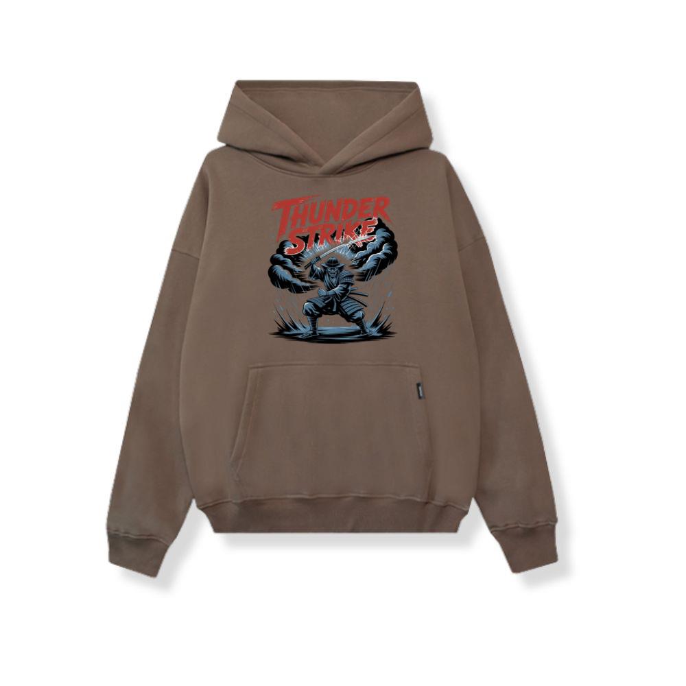 Thunder Strike Retro Fighter Design Hoodie