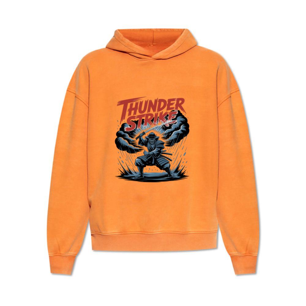 Thunder Strike Retro Fighter Design Hoodie