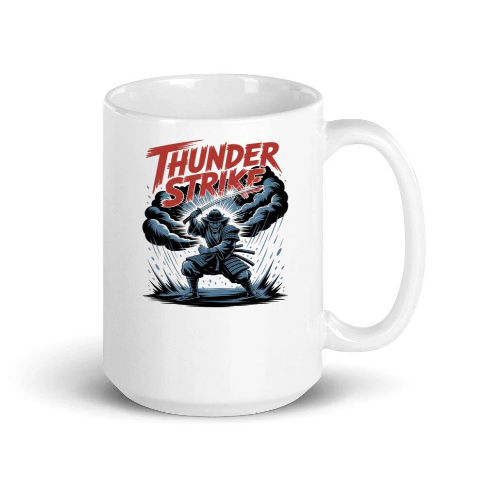 Thunder Strike Retro Fighter Design Mug