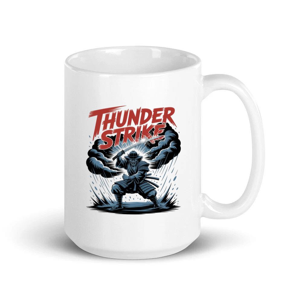 Thunder Strike Retro Fighter Design Mug