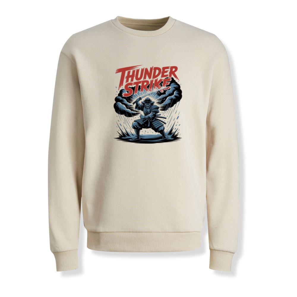 Thunder Strike Retro Fighter Design Sweatshirt - Image 2