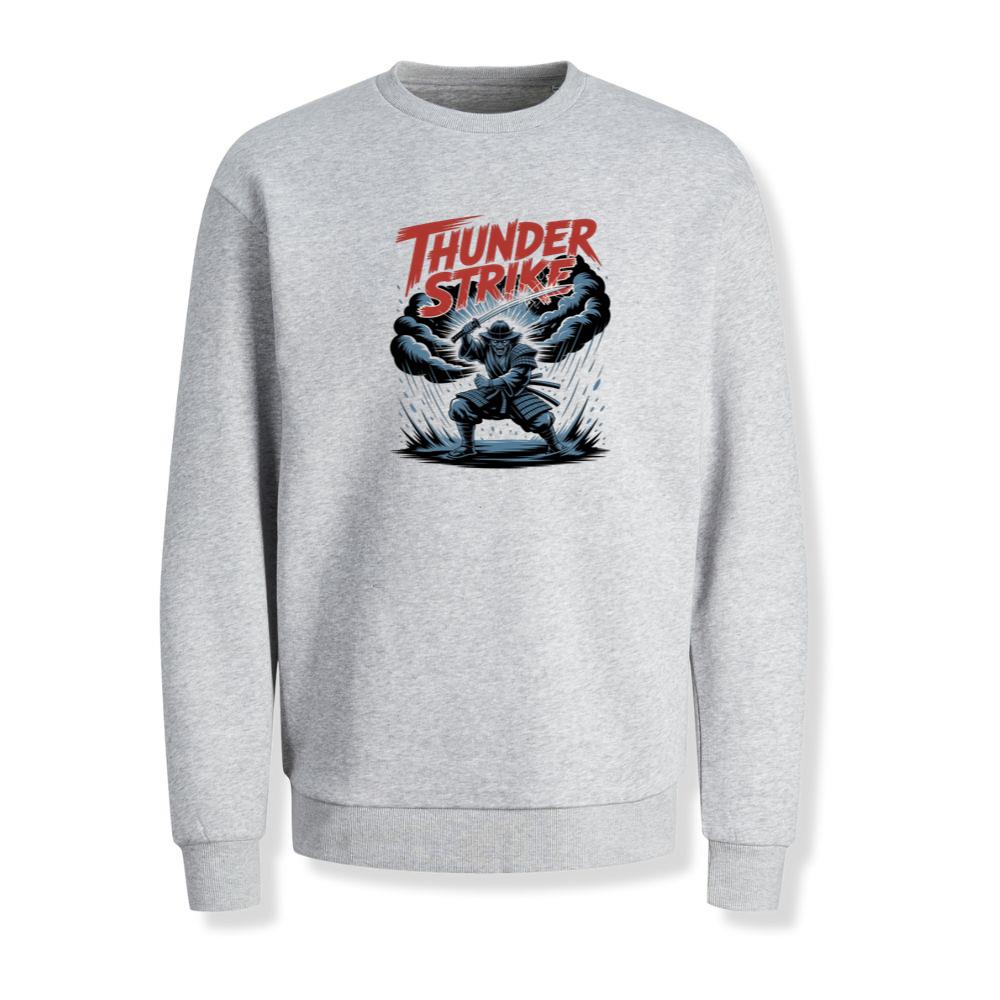 Thunder Strike Retro Fighter Design Sweatshirt