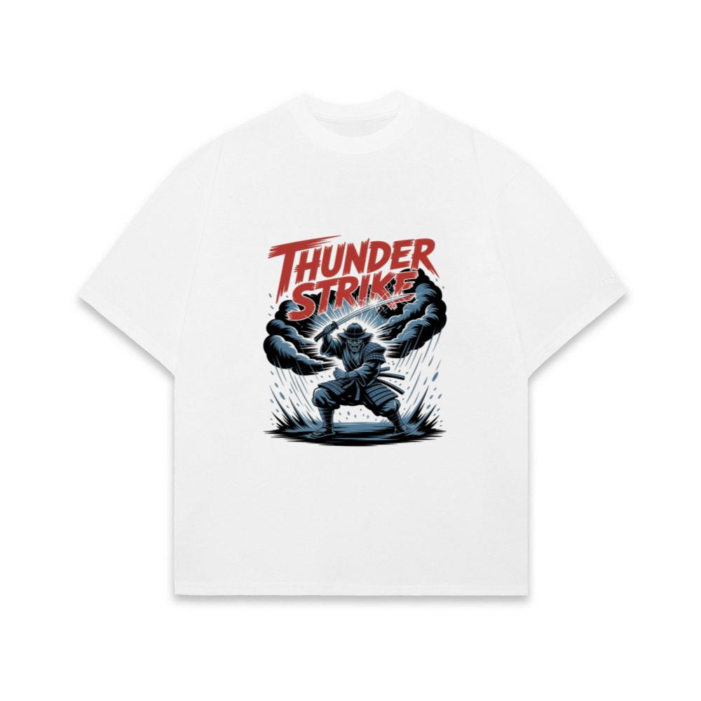 Thunder Strike Retro Fighter Design T-Shirt