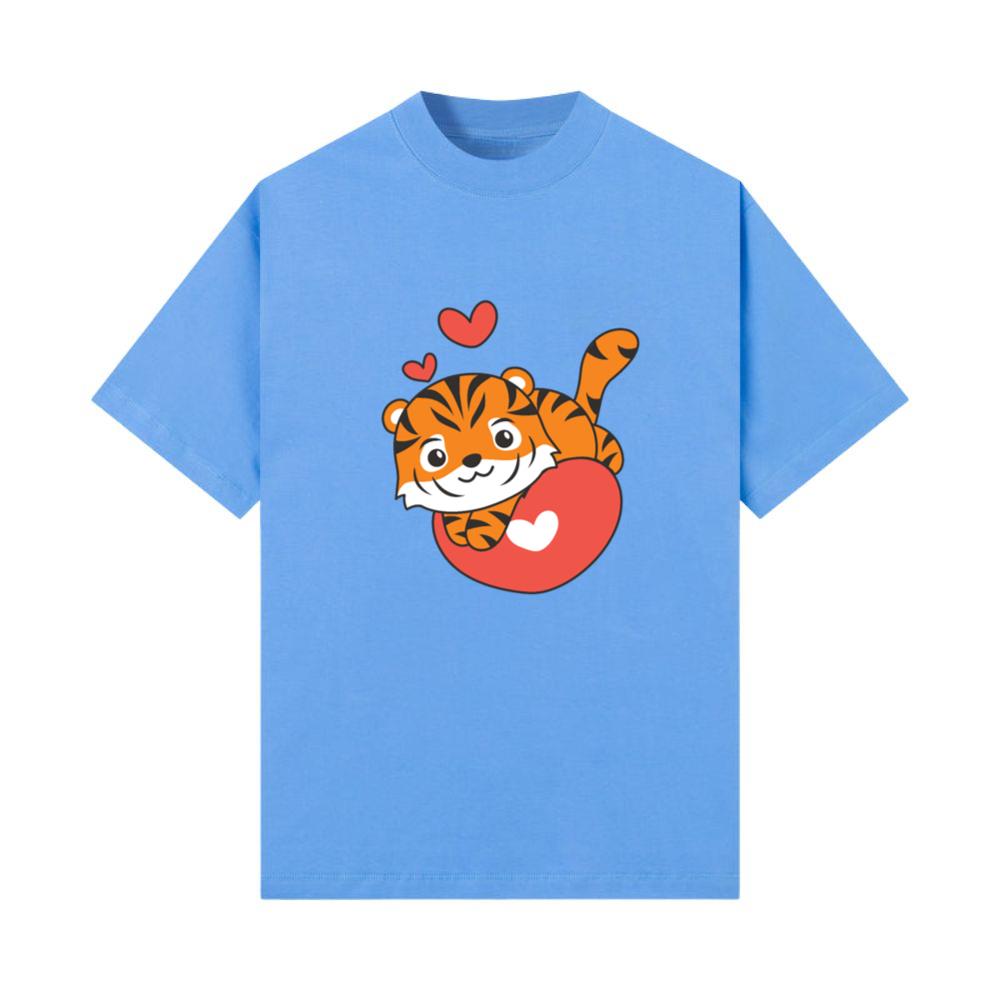 Tiger For Valentine's Day Cute Animals Hearts_1 T-Shirt