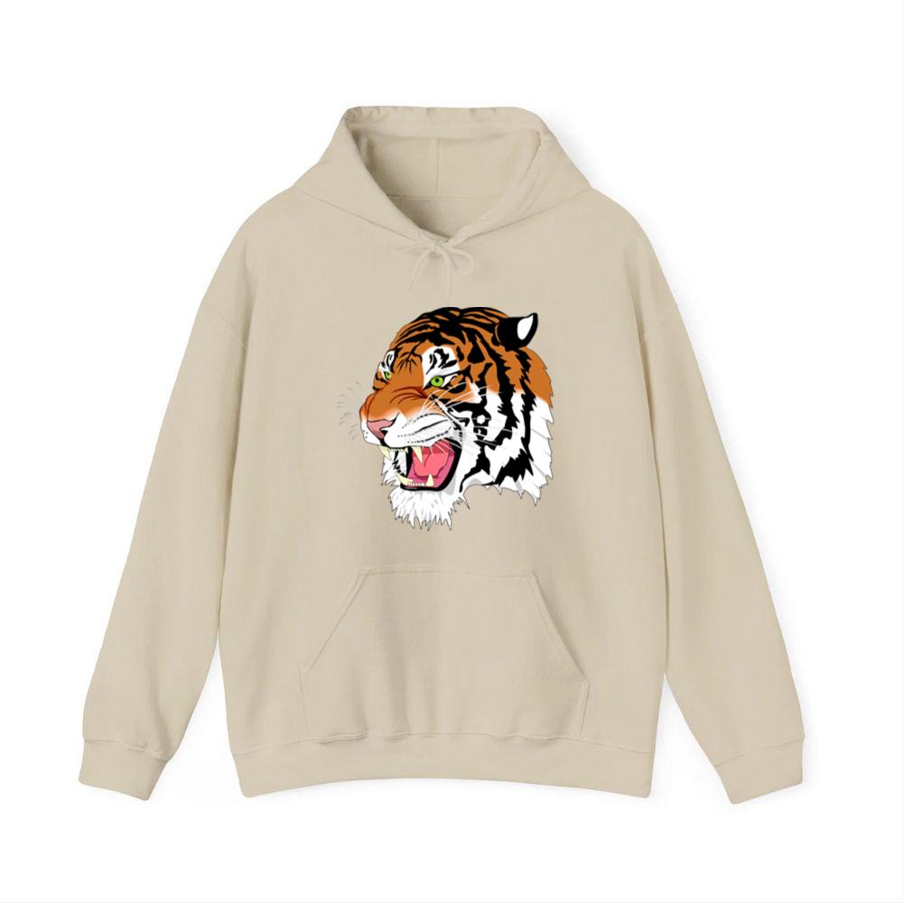 Tiger Head Roaring Hoodies