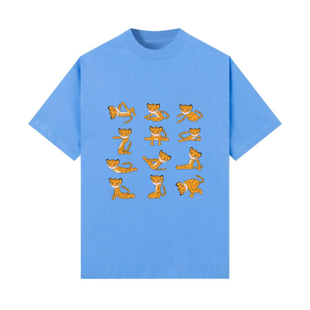 Tigers doing Yoga Funny Animal T-Shirt T-Shirt