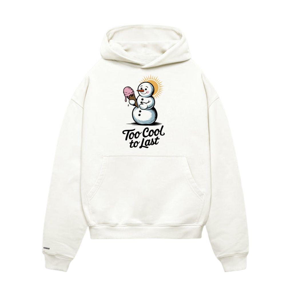 Too Cool to Last Snowman Ice Cream Funny Design Hoodies