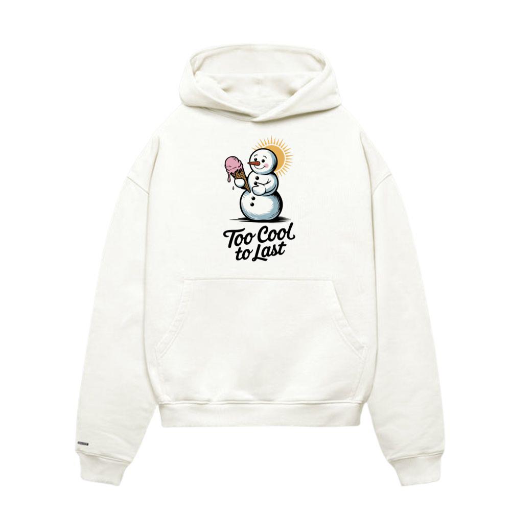 Too Cool to Last Snowman Ice Cream Funny Design Hoodies