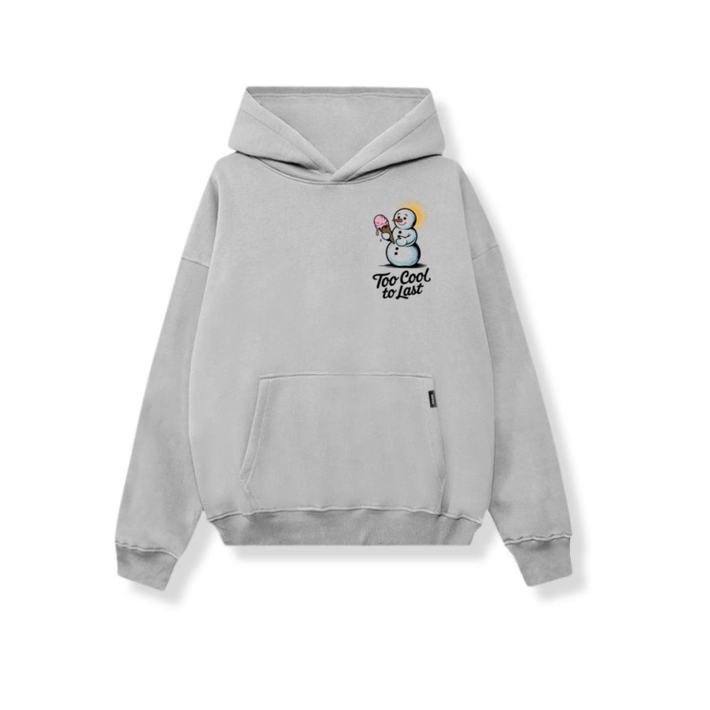 Too Cool to Last Snowman Ice Cream Funny Design Hoodies