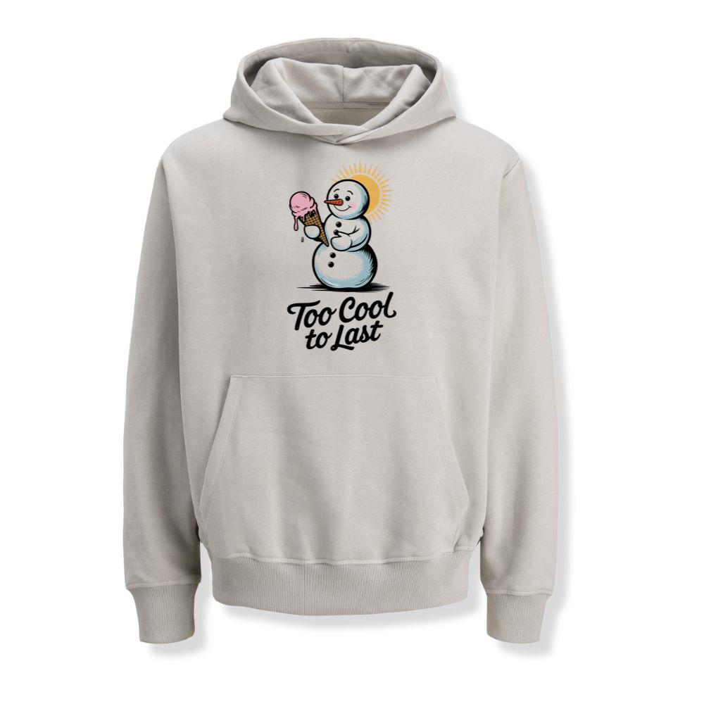 Too Cool to Last Snowman Ice Cream Funny Design Hoodies