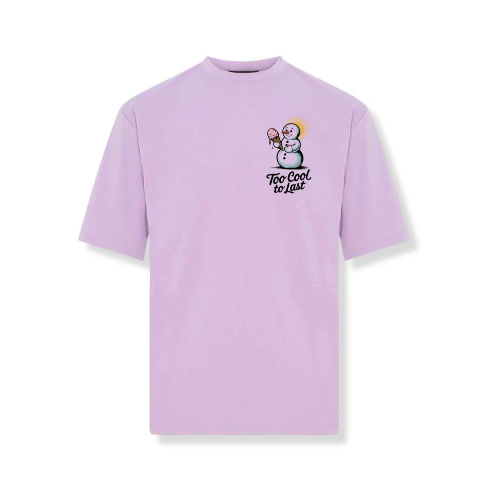 Too Cool to Last Snowman Ice Cream Funny Design T-Shirt - Image 3
