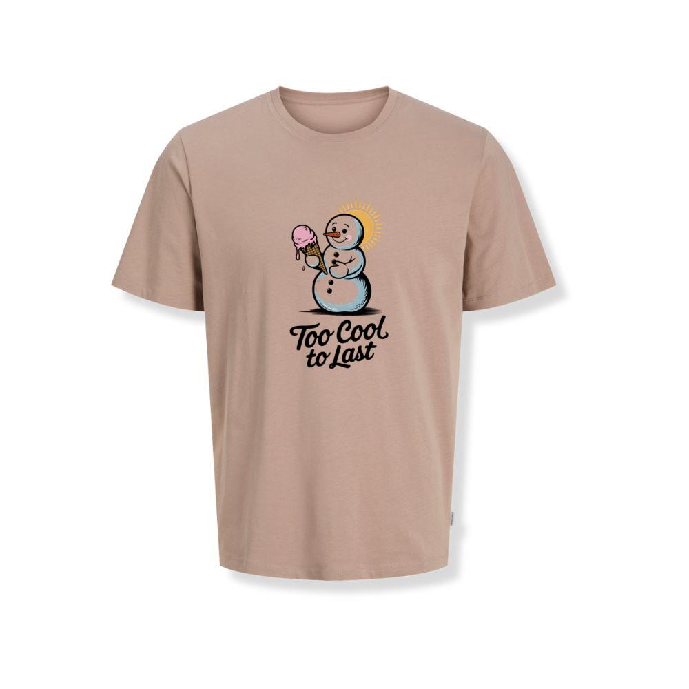 Too Cool to Last Snowman Ice Cream Funny Design T-Shirts