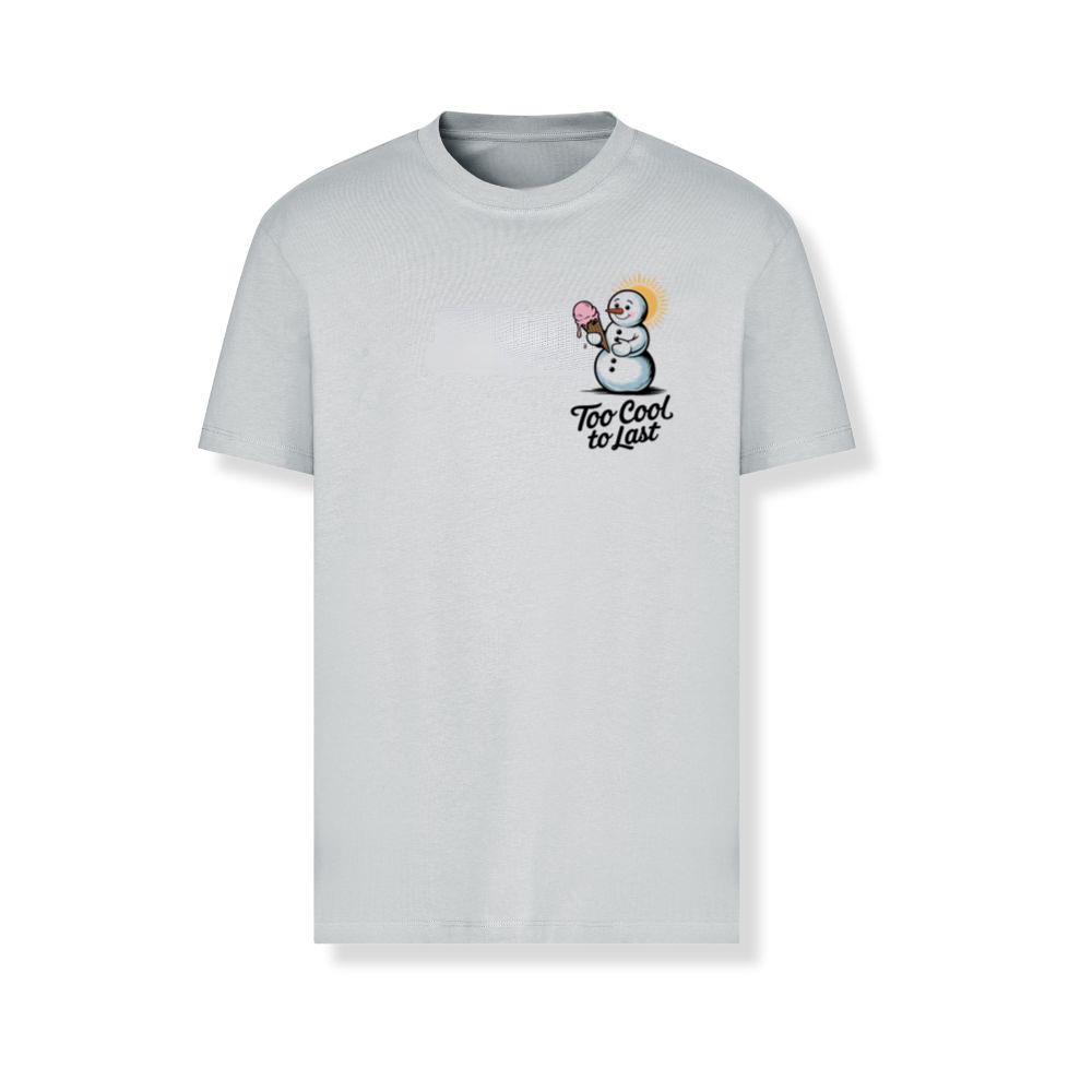 Too Cool to Last Snowman Ice Cream Funny Design T-Shirts