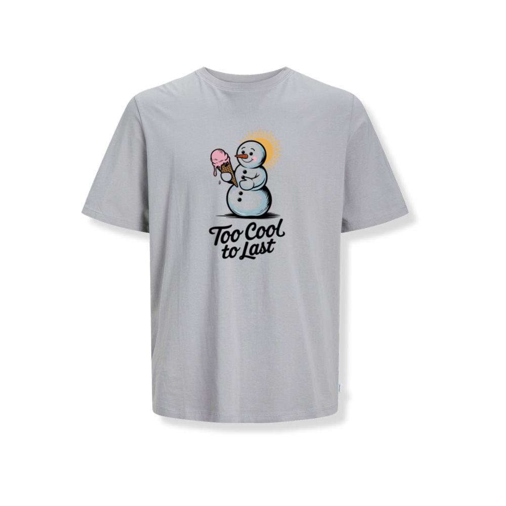 Too Cool to Last Snowman Ice Cream Funny Design T-Shirts
