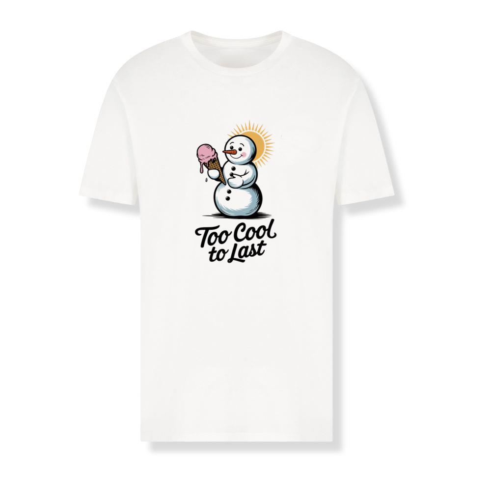 Too Cool to Last Snowman Ice Cream Funny Design T-Shirts