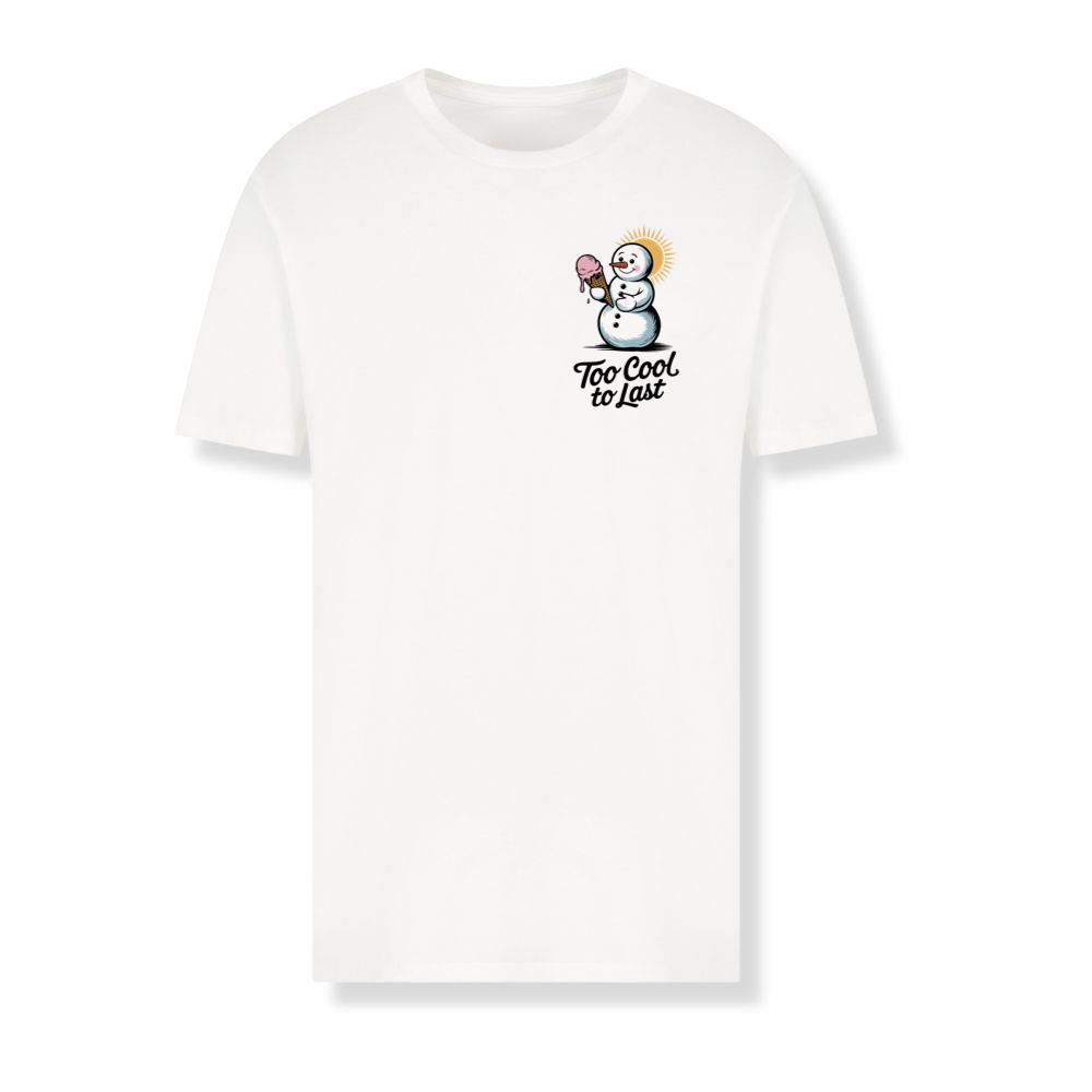 Too Cool to Last Snowman Ice Cream Funny Design T-Shirts