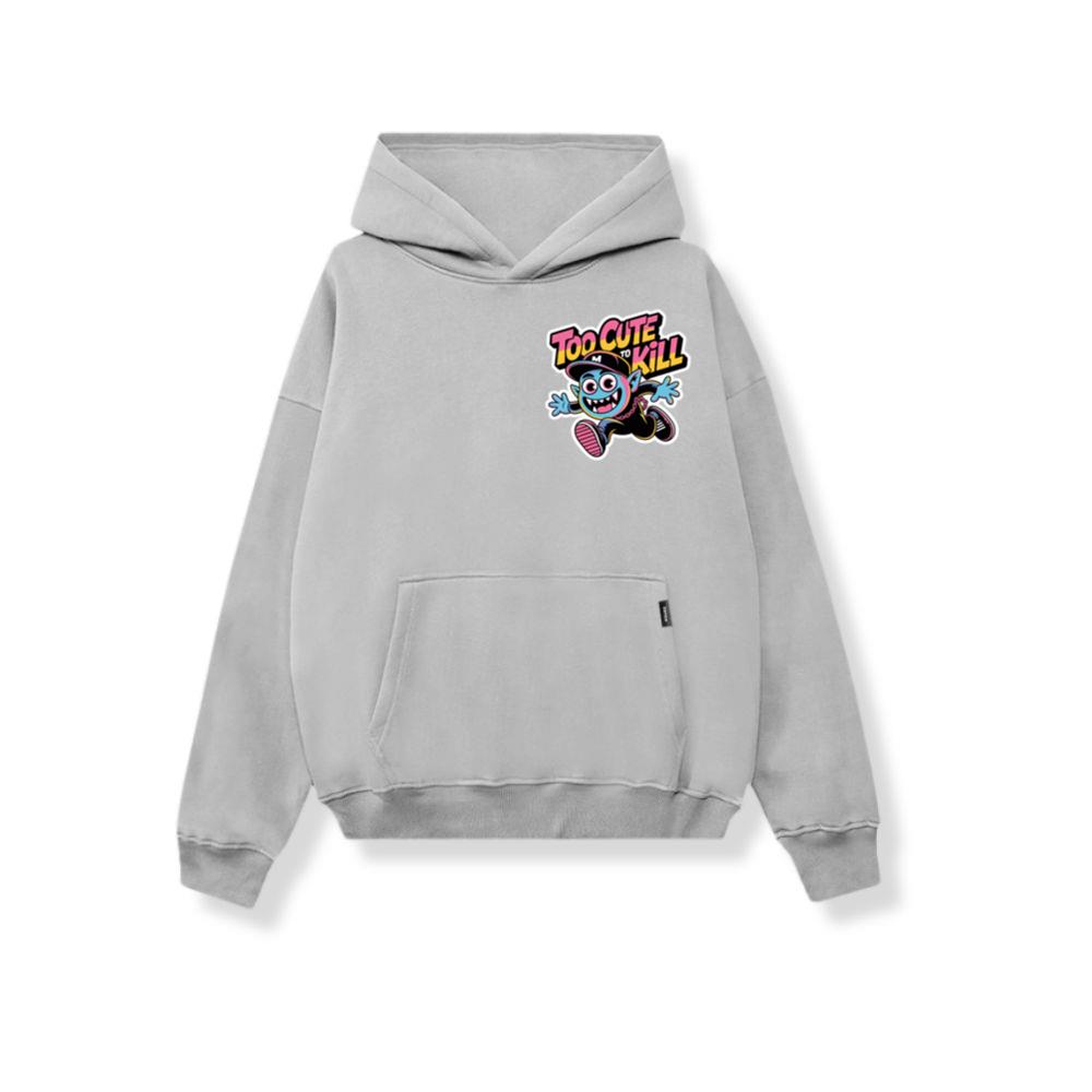 Too Cute to Kill Funny Cartoon Monster Design Hoodies