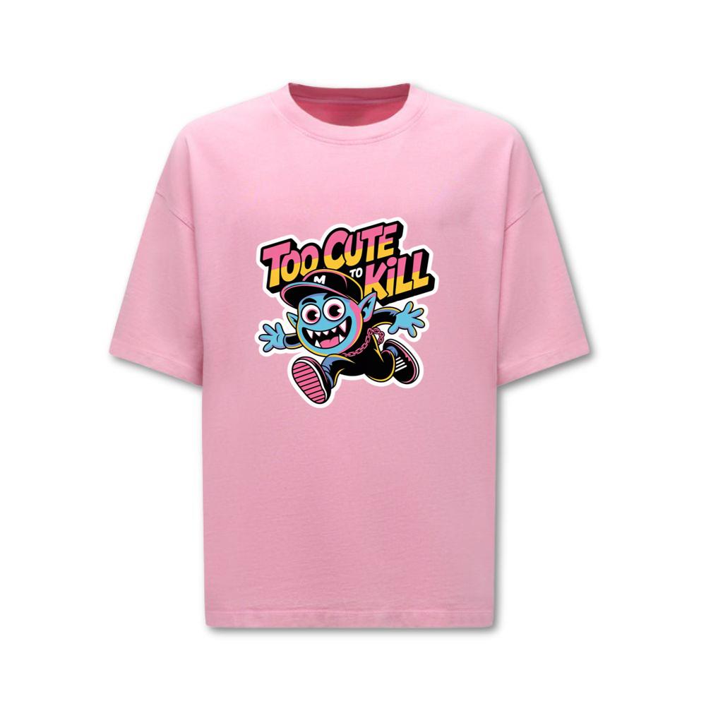 Too Cute to Kill Funny Cartoon Monster Design T-Shirt