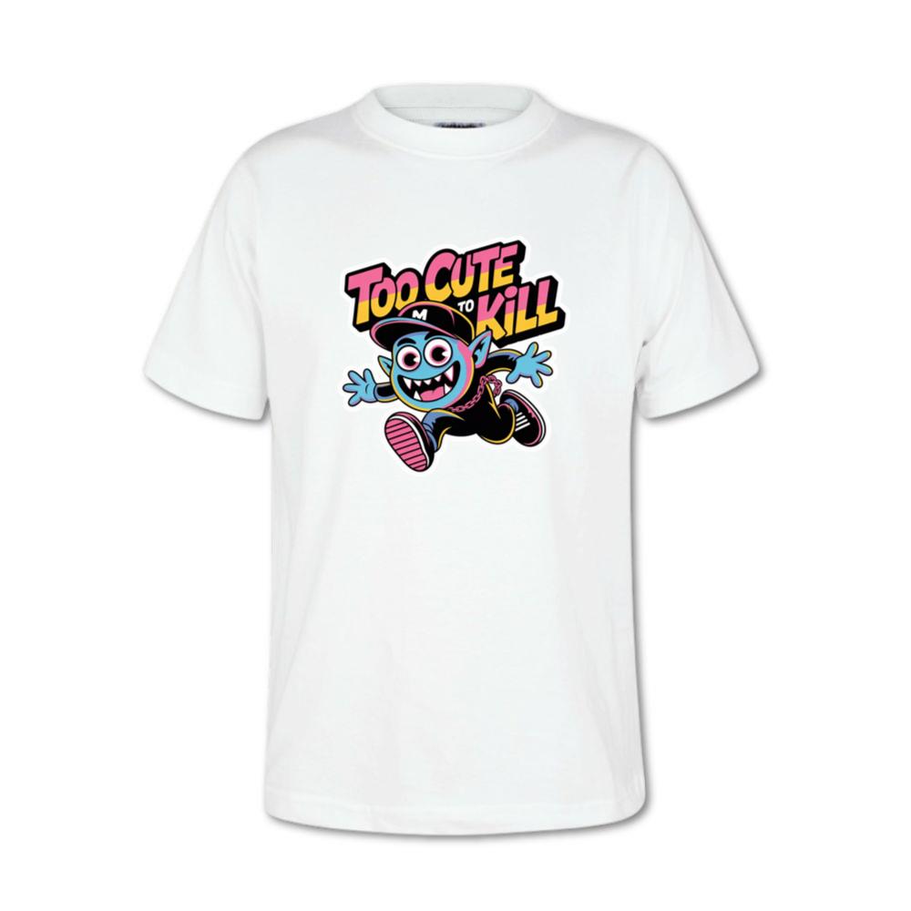 Too Cute to Kill Funny Cartoon Monster Design T-Shirt