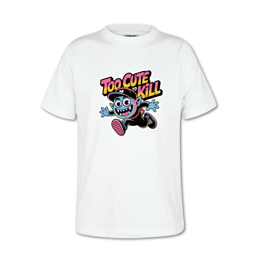 Too Cute to Kill Funny Cartoon Monster Design T-Shirt