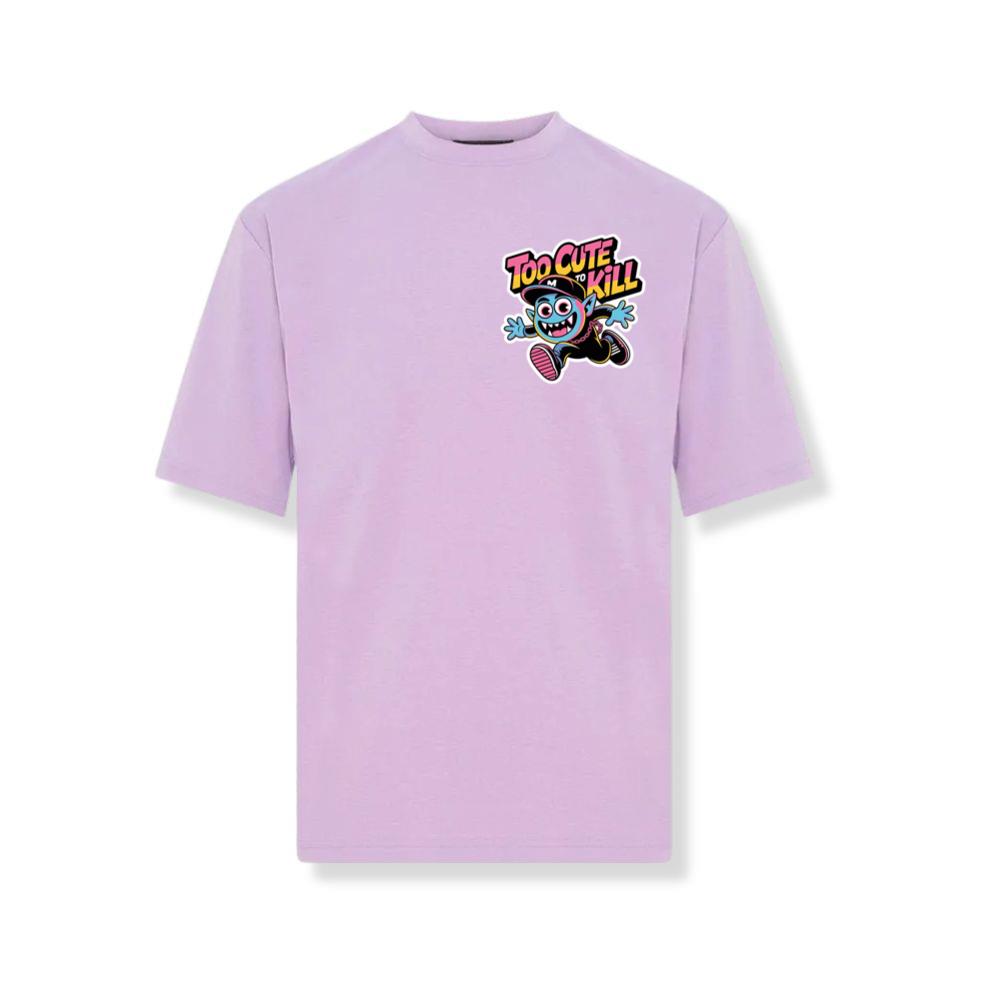 Too Cute to Kill Funny Cartoon Monster Design T-Shirt - Image 3