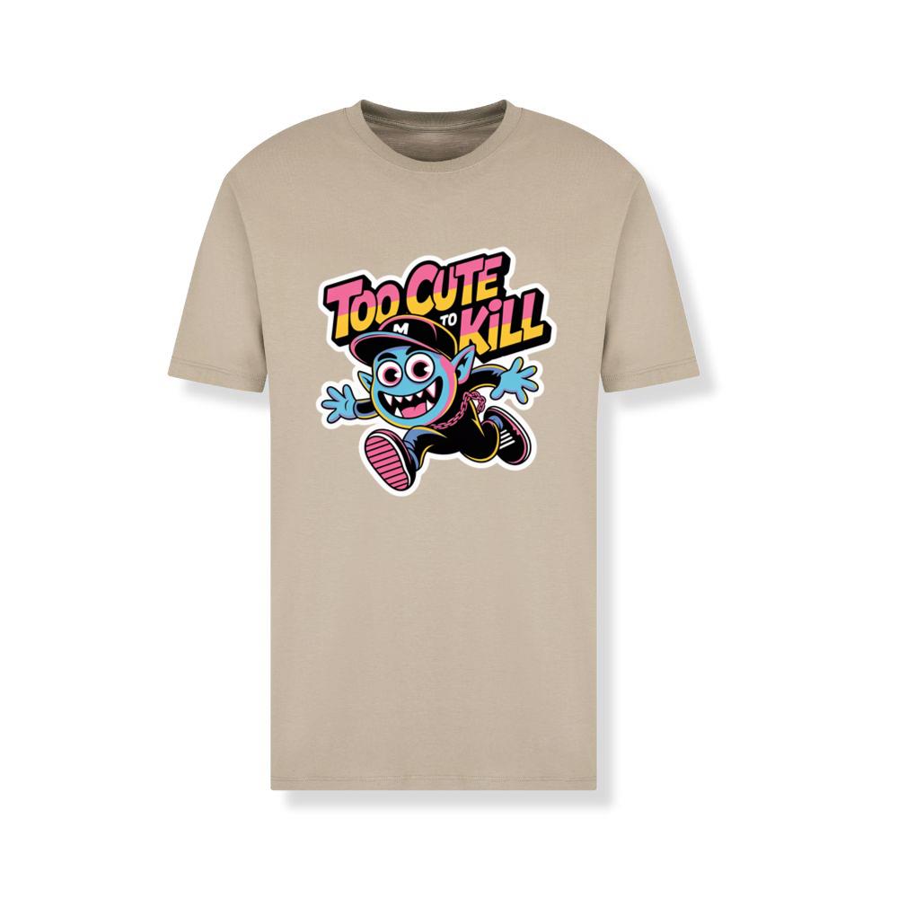 Too Cute to Kill Funny Cartoon Monster Design T-Shirt