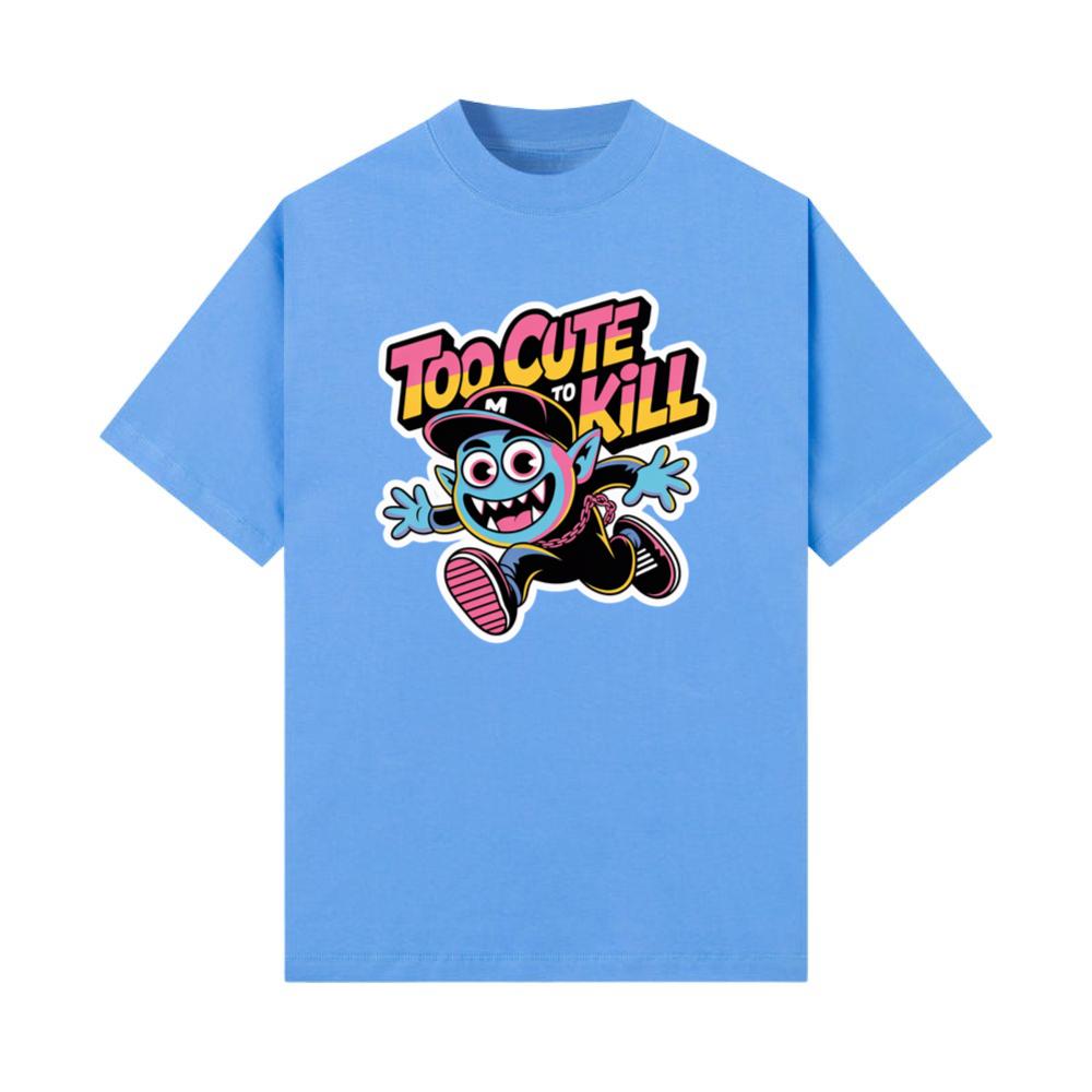 Too Cute to Kill Funny Cartoon Monster Design T-Shirts