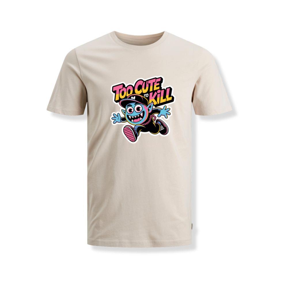 Too Cute to Kill Funny Cartoon Monster Design T-Shirts