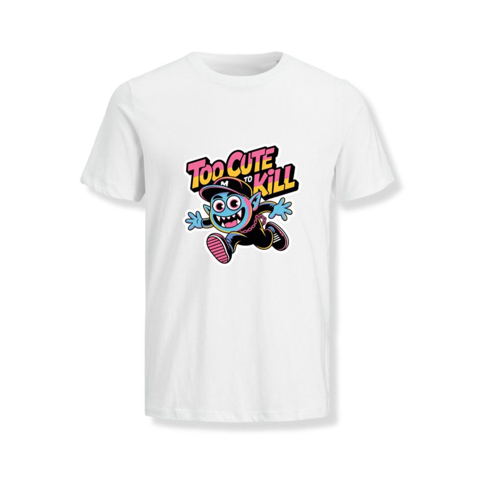 Too Cute to Kill Funny Cartoon Monster Design T-Shirts