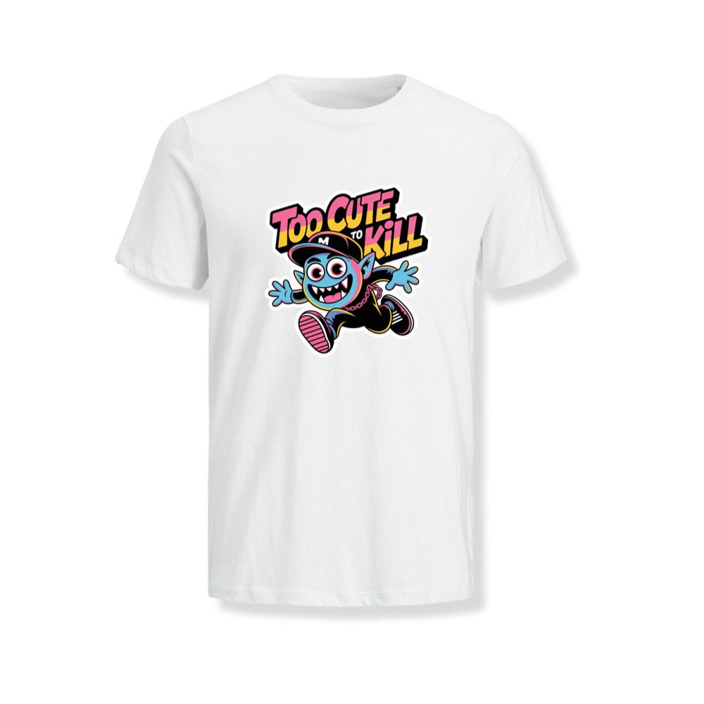 Too Cute to Kill Funny Cartoon Monster Design T-Shirts