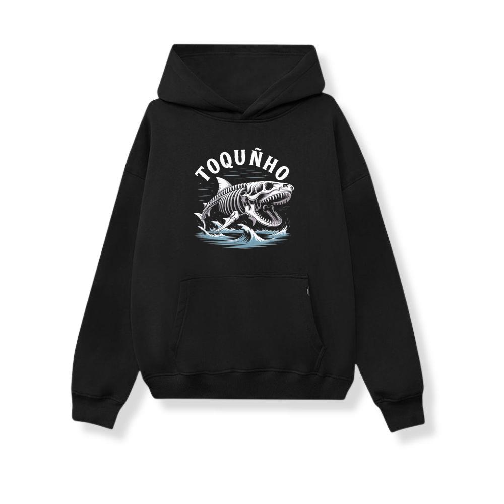 Toquinho Fish Skeleton Punk Rock Graphic Hoodie