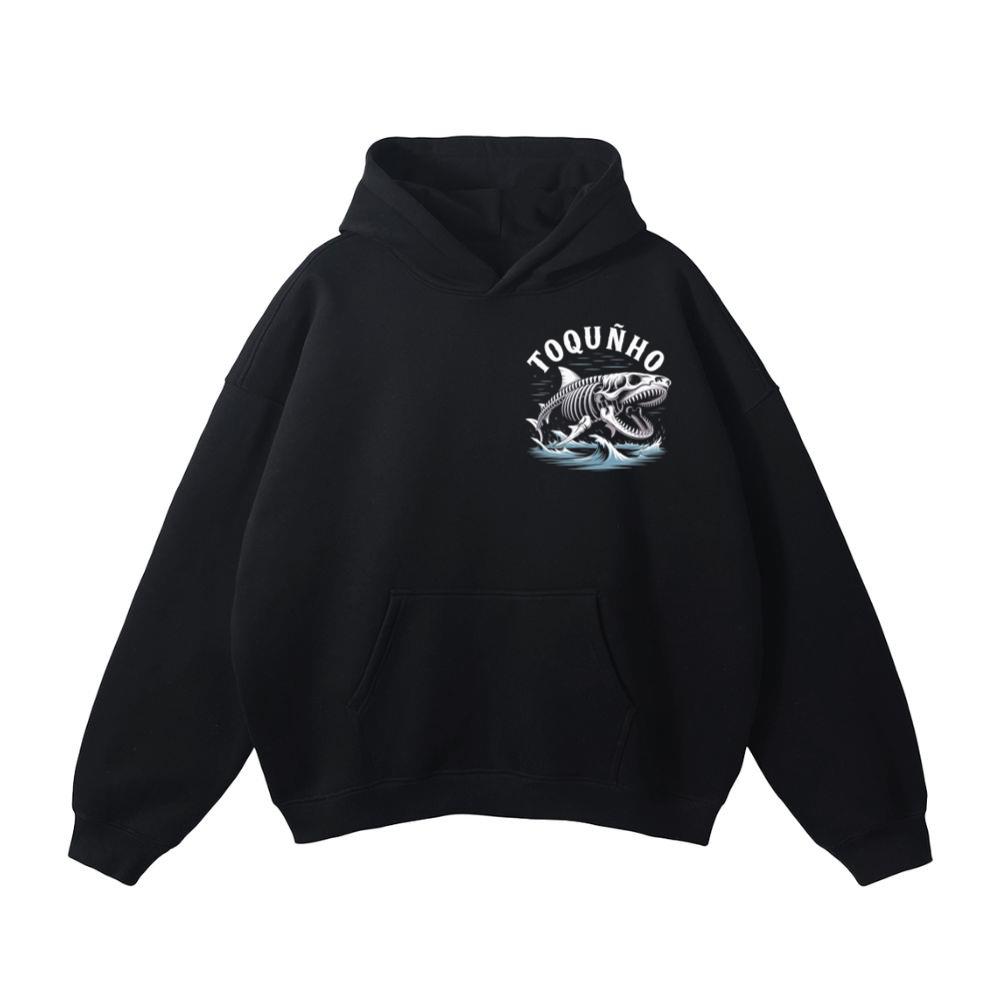 Toquinho Fish Skeleton Punk Rock Graphic Hoodie