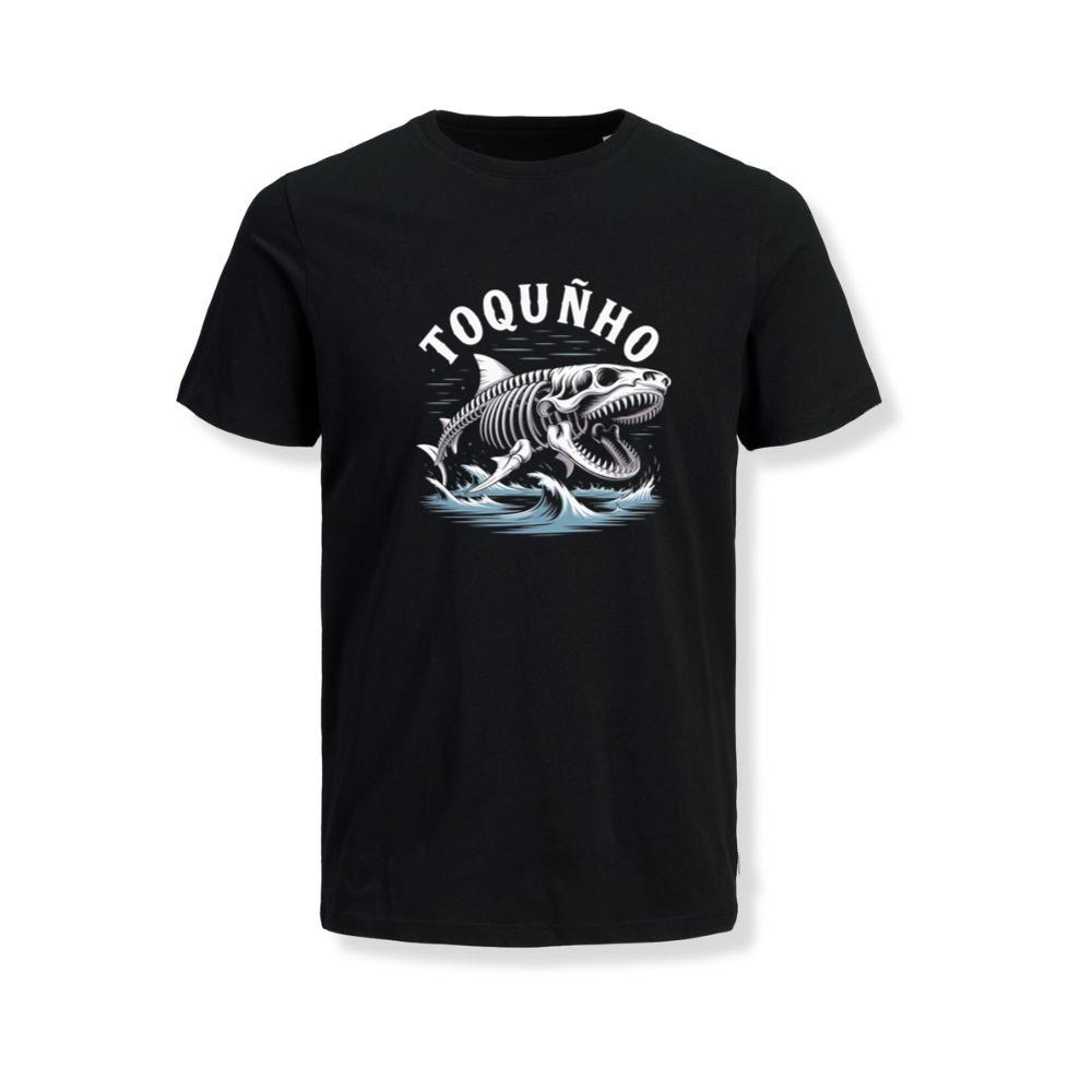 Toquinho Fish Skeleton Punk Rock Graphic T-Shirt