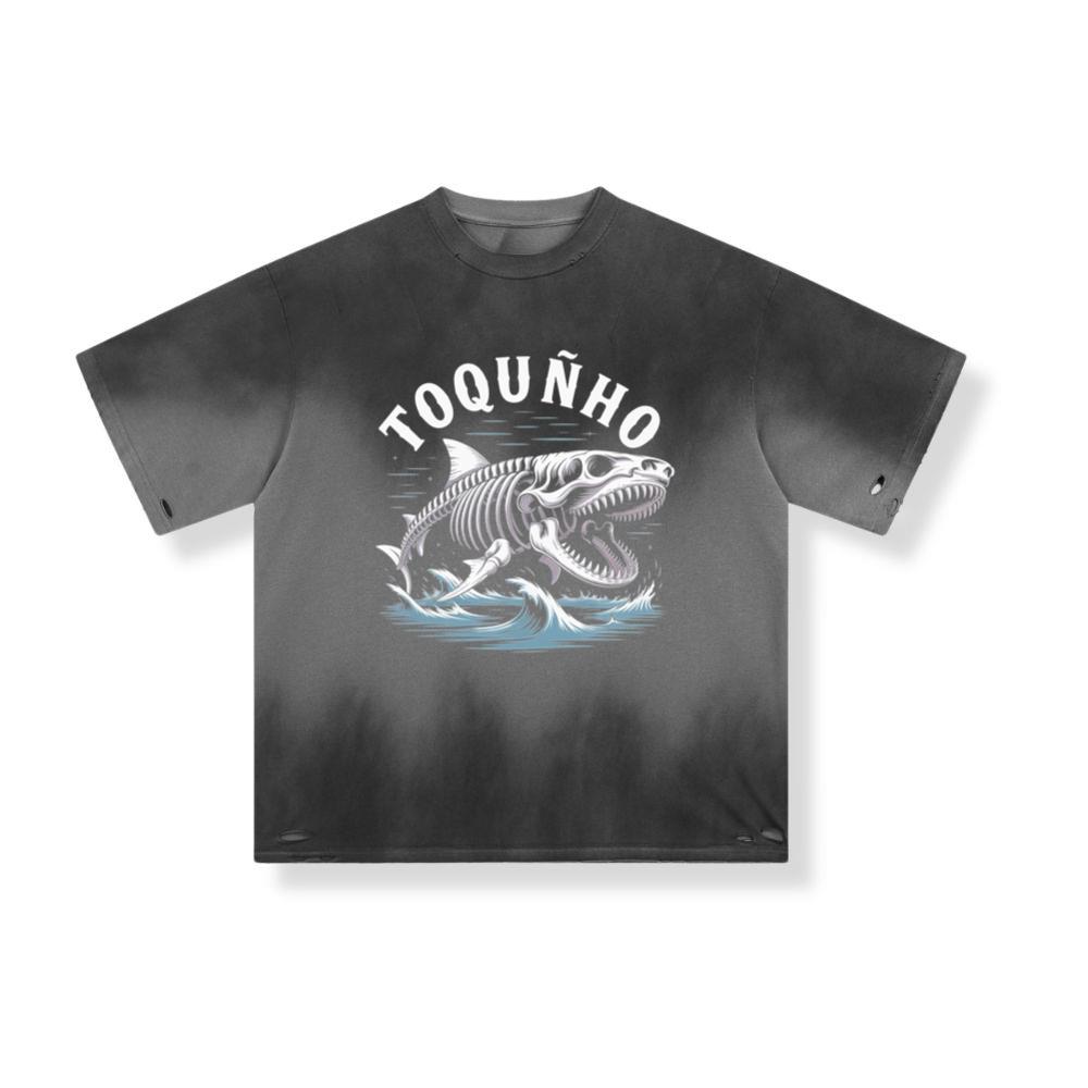 Toquinho Fish Skeleton Punk Rock Graphic T-Shirt